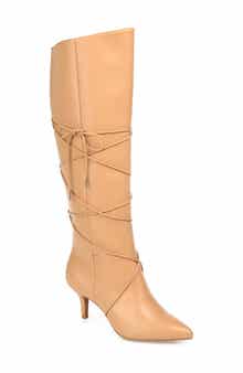 Journee Collection Kaavia Wrapped Tie Tall Boot