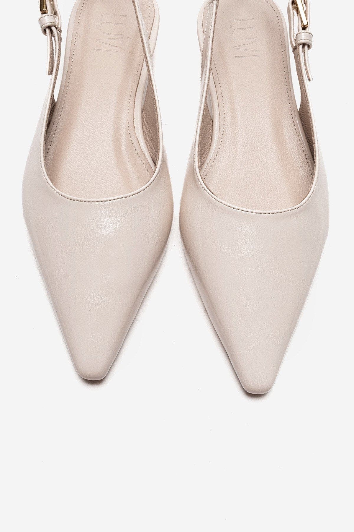 Jenna Slingback Pointed Toe Pump, Alternate, color, Ecru