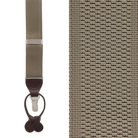 Classic Solid Color Convertible Suspenders (Braces)