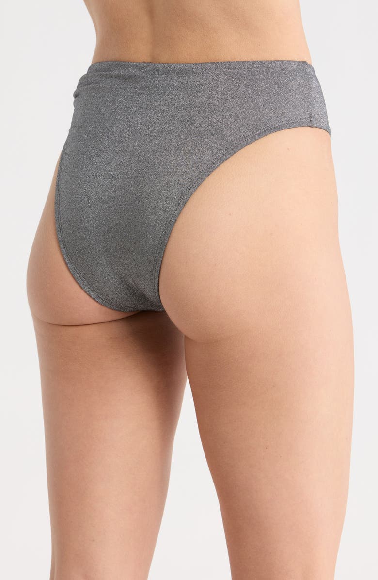Vitamin A<sup>®</sup> Lolita Shimmer High Waist Bikini Bottoms, Alternate, color, Twilight