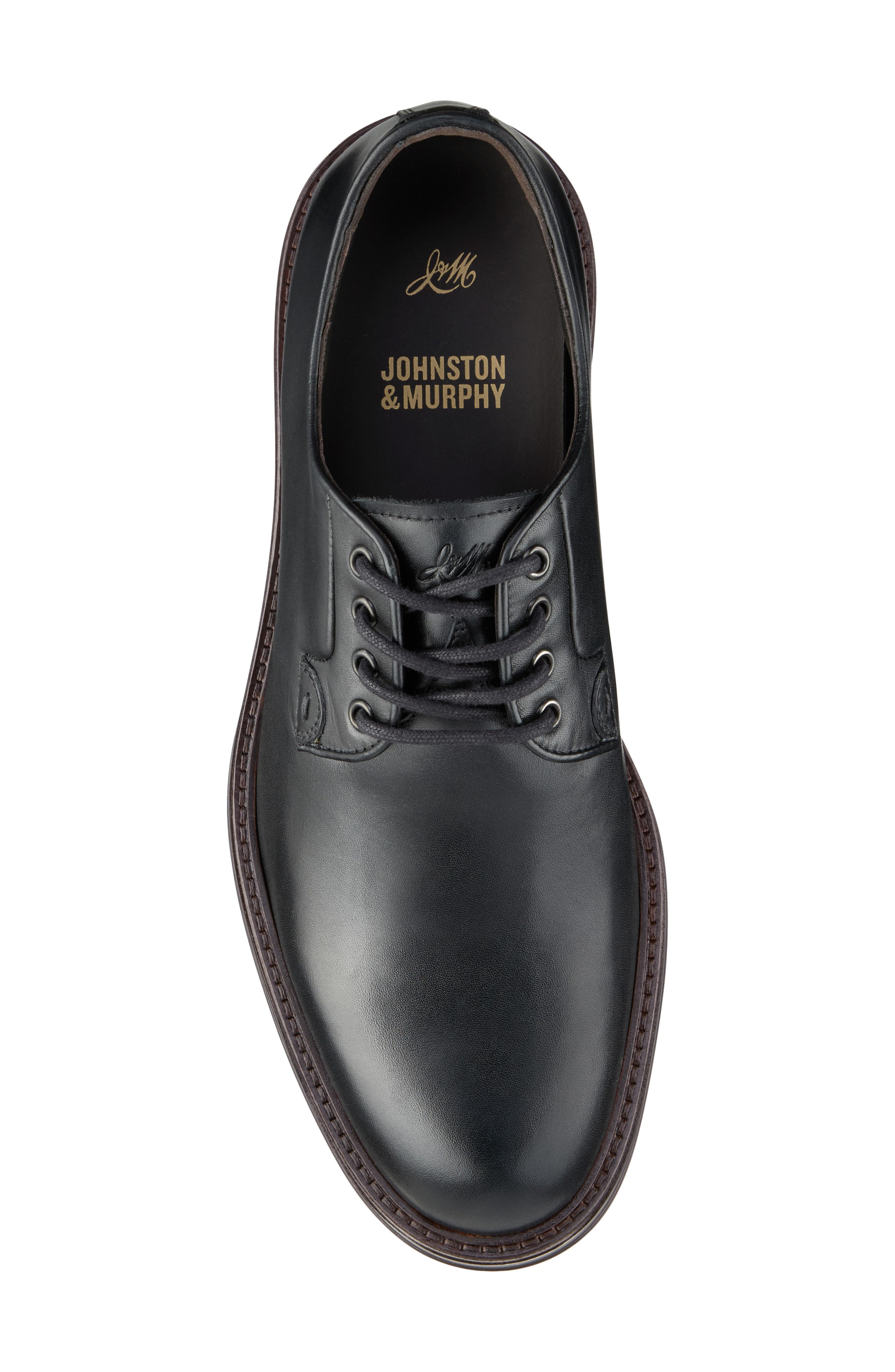 Brady Plain Toe Derby, Alternate, color, BLACK HAND-FINISHED FULL GRAIN