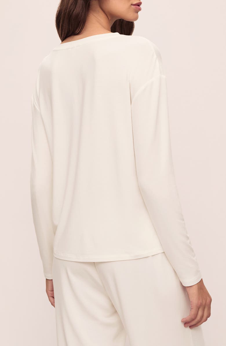 Eberjey Gisele Stretch Modal Pajama Top, Alternate, color, Ivory
