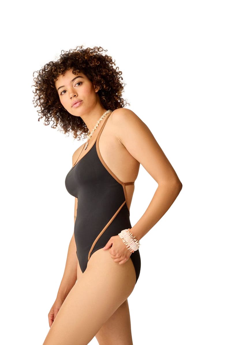 Carve Designs York One Piece D-DD Cup, Alternate, color, Black W. Rum