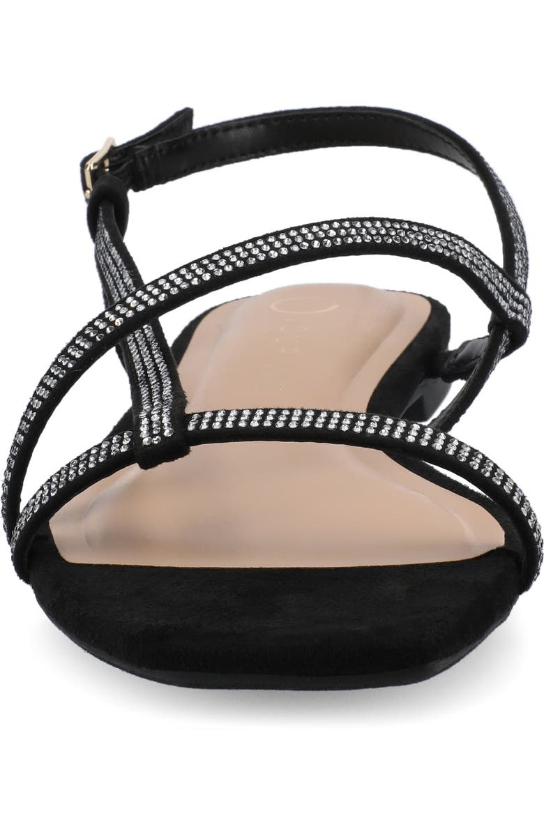 Journee Collection Francis Slingback Sandal, Alternate, color, Black