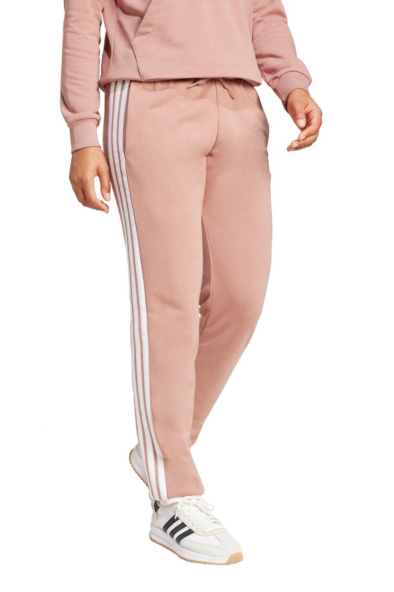 3-Stripes Fleece Sweatpants, Main, color, WARCLA/ WHITE