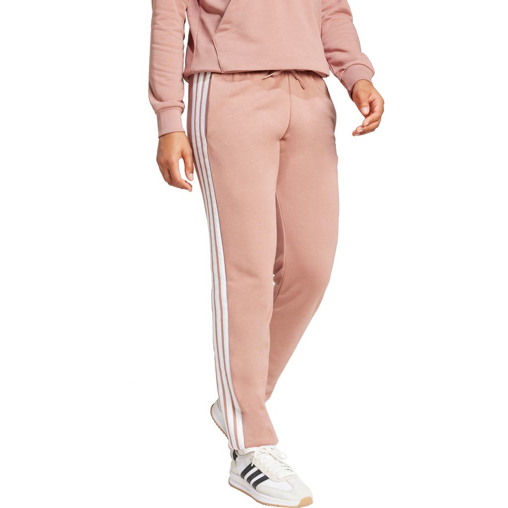 Adidas Originals Adidas 3-stripes Fleece Sweatpants In White