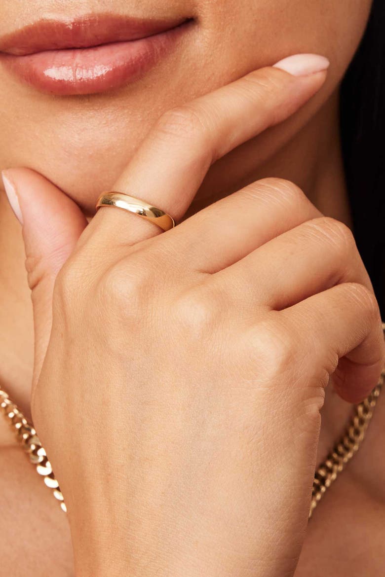 14K Gold Forever Band Bold Ring, Alternate, color, Yellow Gold