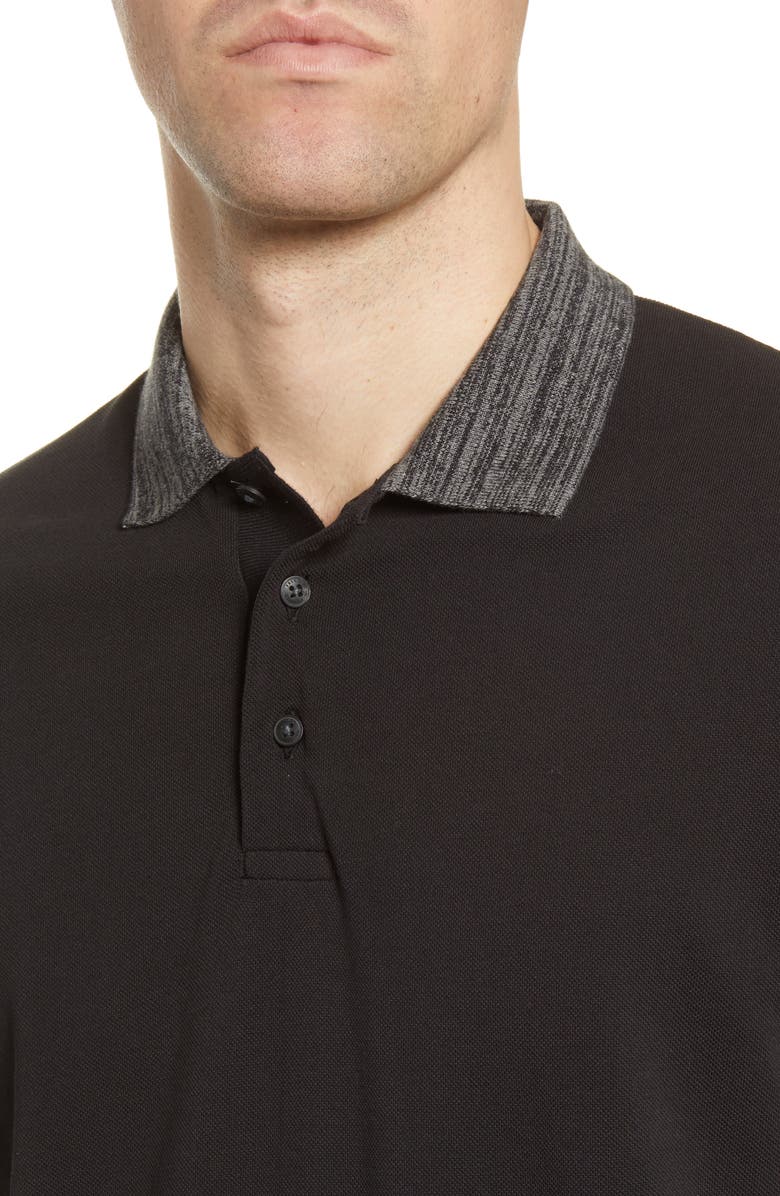 French Connection Regular Fit Mélange Cotton Piqué Polo, Alternate, color,