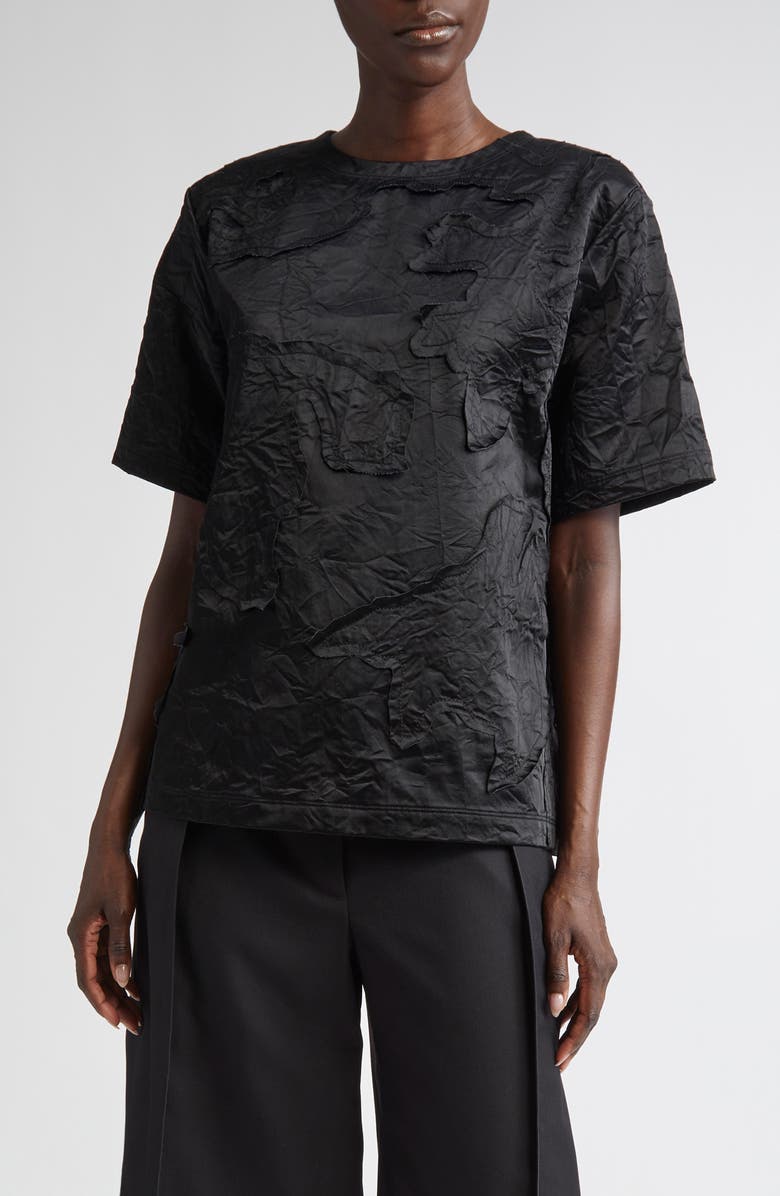 Jason Wu Collection Crinkled Satin Top, Main, color, 