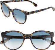 Kate Spade New York melanie 52mm round sunglasses
