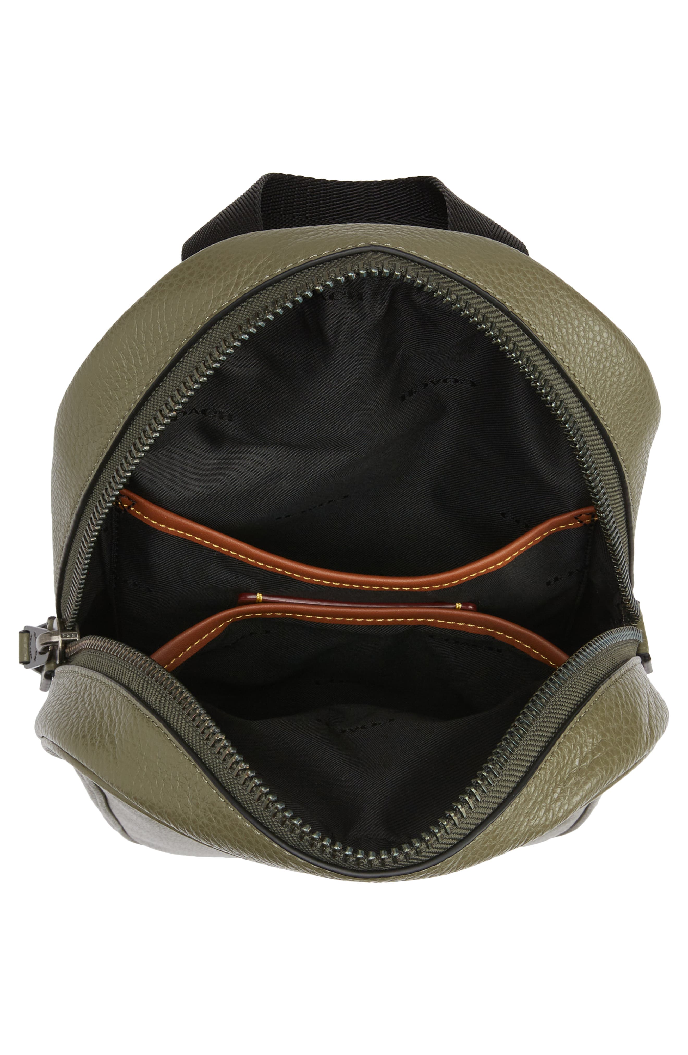 Metropolitan Leather Sling Bag (Nordstrom Exclusive), Alternate, color, ARMY GREEN