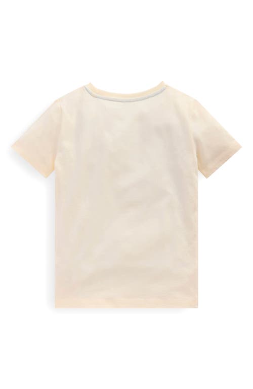 Shop Mini Boden Kids' Animal Appliqué T-shirt In Soft Ivory Big Cats