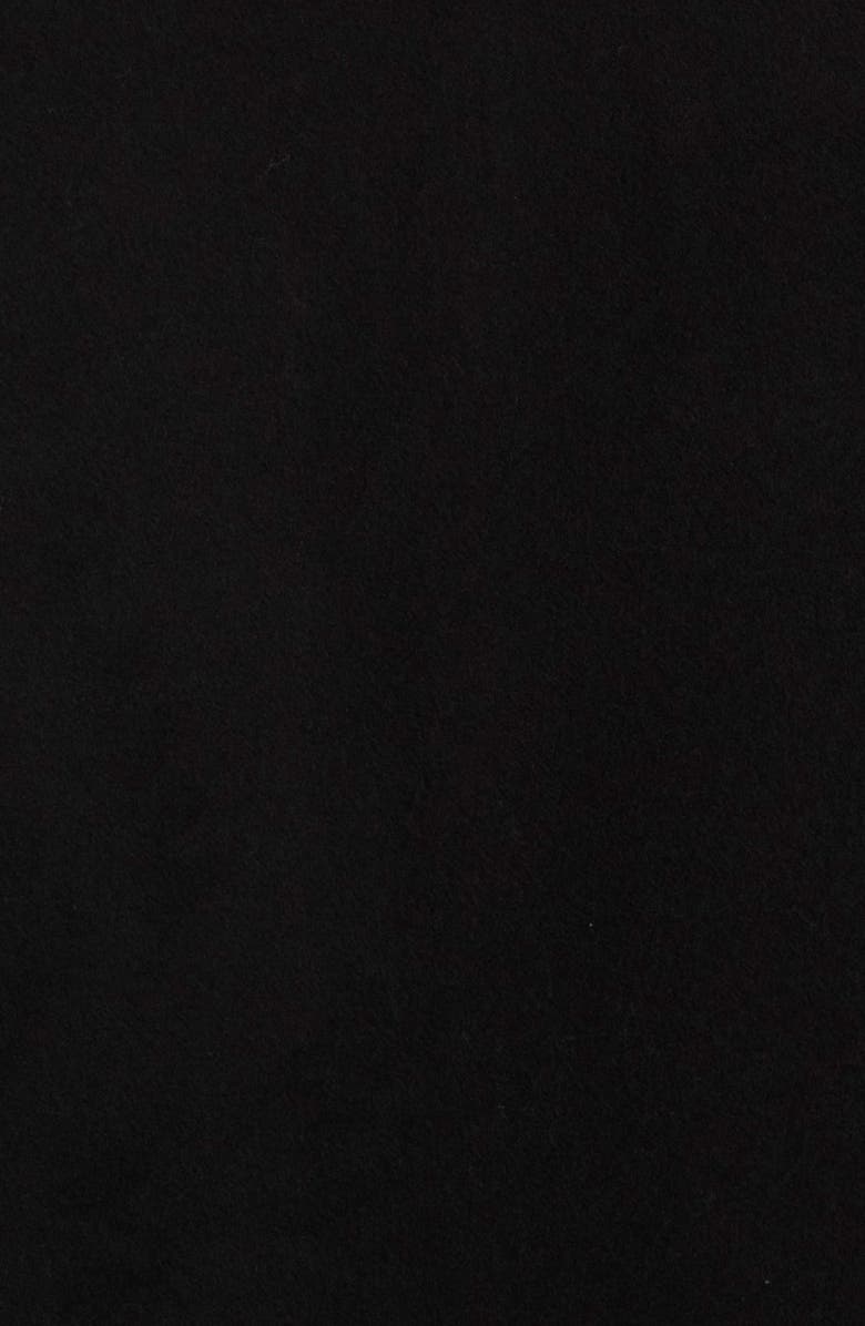 La Fiorentina Fringe Trim Wool Scarf, Alternate, color, Black