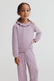 H&M Ruffle-Trimmed Cotton Top