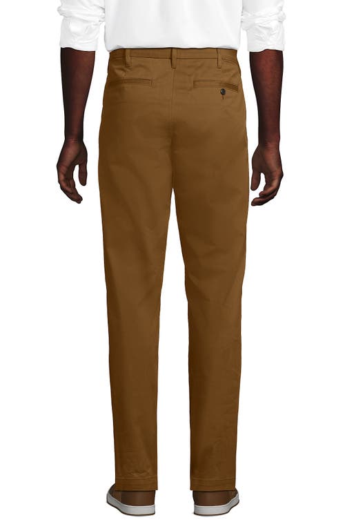 Lands' End Travel Kit Comfort Waist Classic Fit Chino Pant In Brown