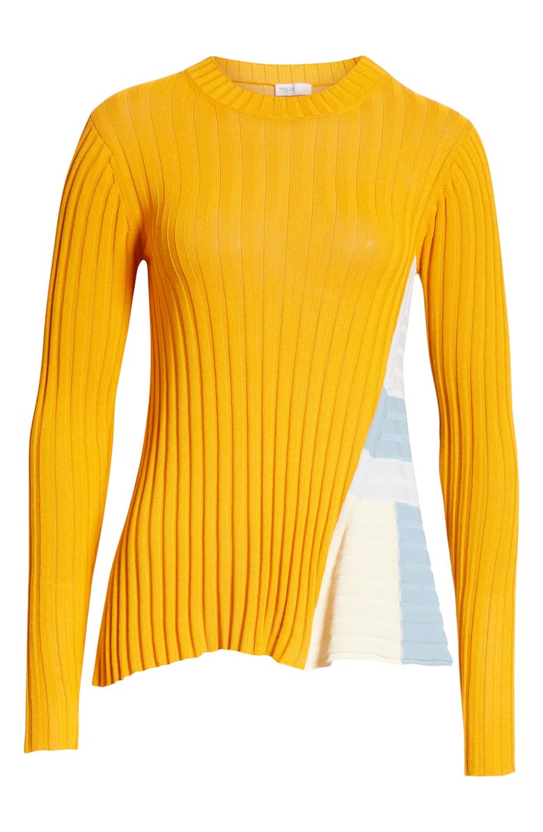 Rosetta Getty Side Panel Rib Sweater, Alternate, color,