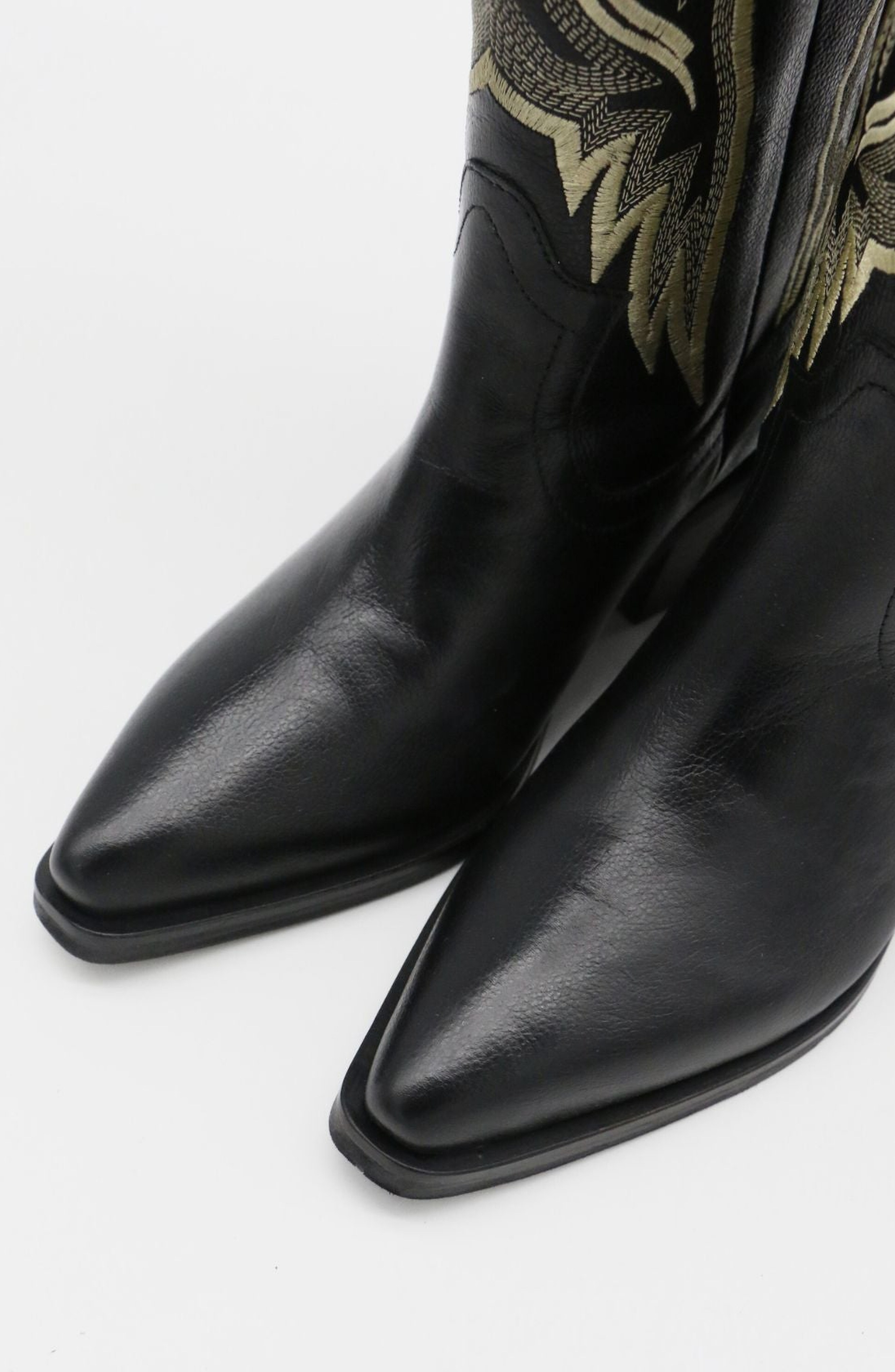 STIVALI NEW YORK Dramen Western Cowboy Boots, Alternate, color, Black