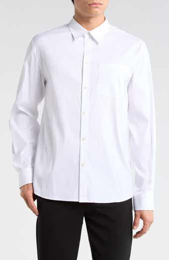 Helmut Lang Solid Stretch Button-Up Shirt