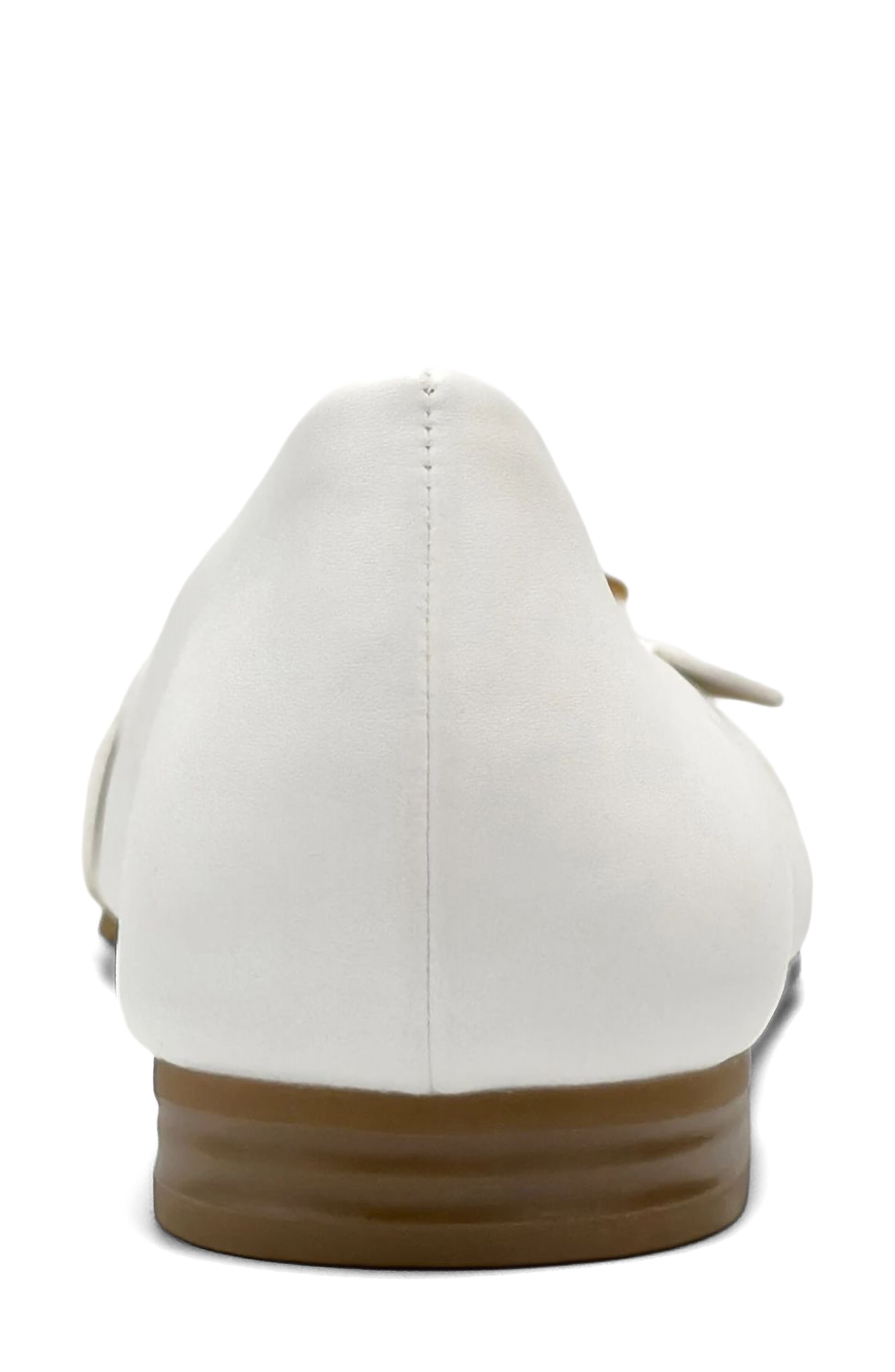 Paradise Buckle Flat, Alternate, color, WHITE SOFT NAPPA