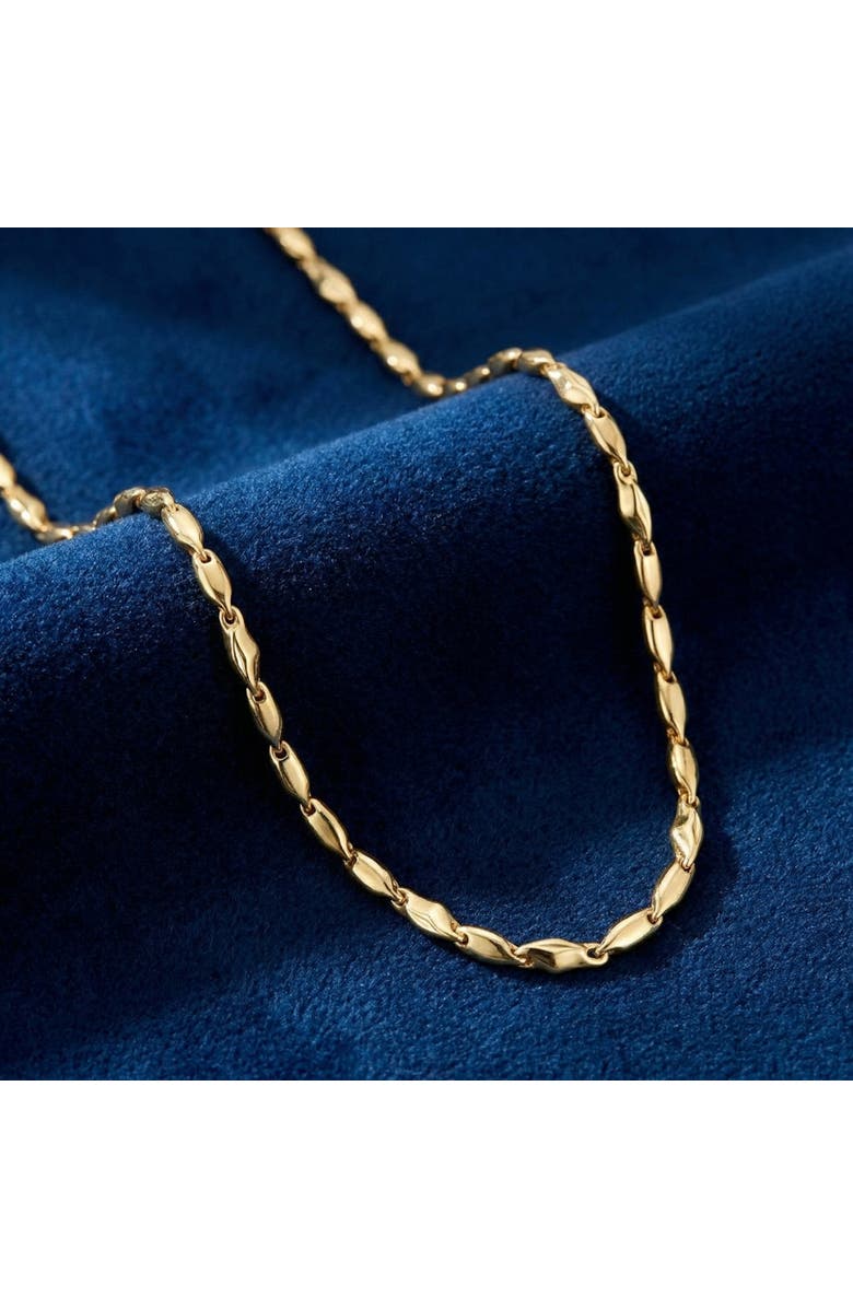 Bliss Diamond 14k Gold Women's 24" Chain Necklace 17 Grams 4mm Thick, Alternate, color, 14K Yellow Gold