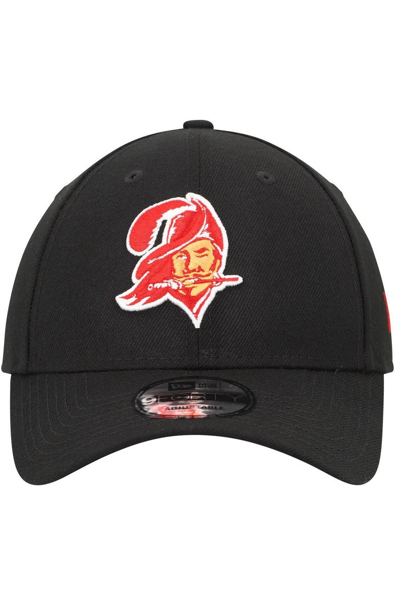 New Era Men's New Era Black Tampa Bay Buccaneers Throwback The League 9FORTY Adjustable Hat, Alternate, color, 