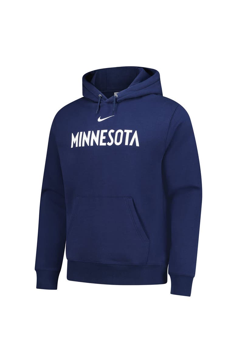 Nike Men's Nike Navy Minnesota Timberwolves Sportswear Essential Wordmark Club Hoodie, Alternate, color, Navy