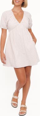 Petal & Pup Cadhla Print Cotton Blend Minidress