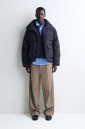 COS Mock-neck Nylon Down Puffer Jacket