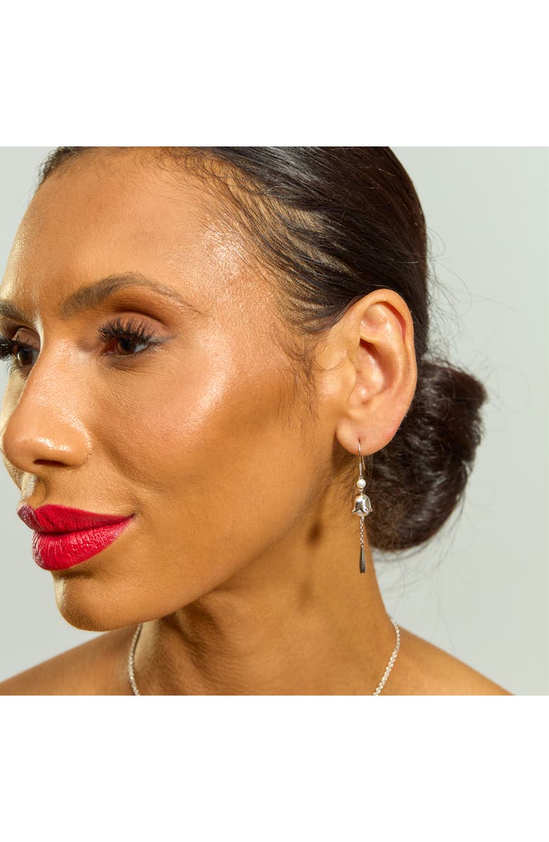 Lucy Quartermaine Lily of the Valley Earrings, Alternate, color, Sterling Silver