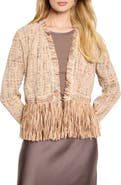 NIC+ZOE Cork Fringe Knit Jacket