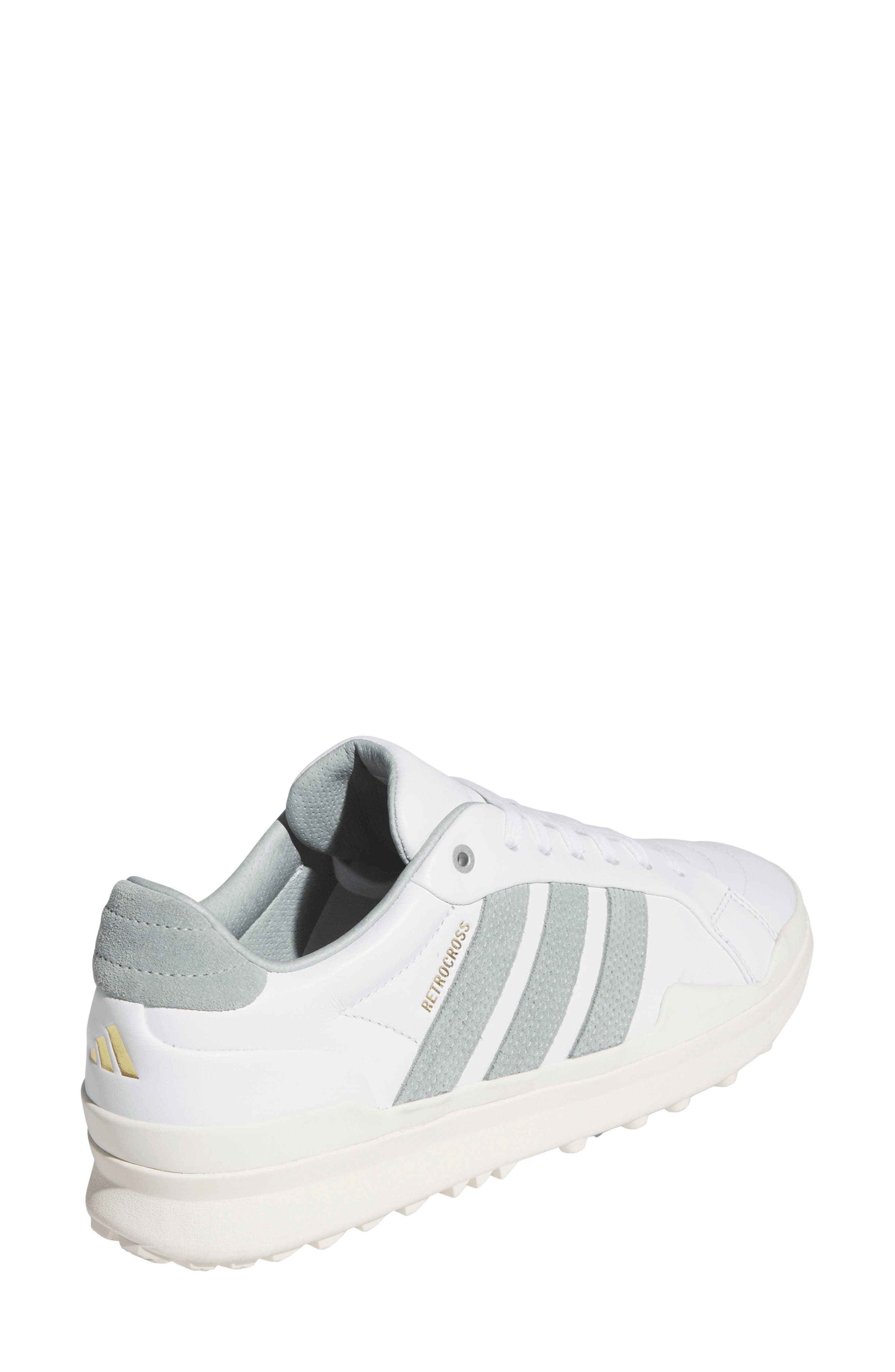 adidas Retrocross Spikeless Golf Shoe, Alternate, color, White/ Wonder Sage/ Off White
