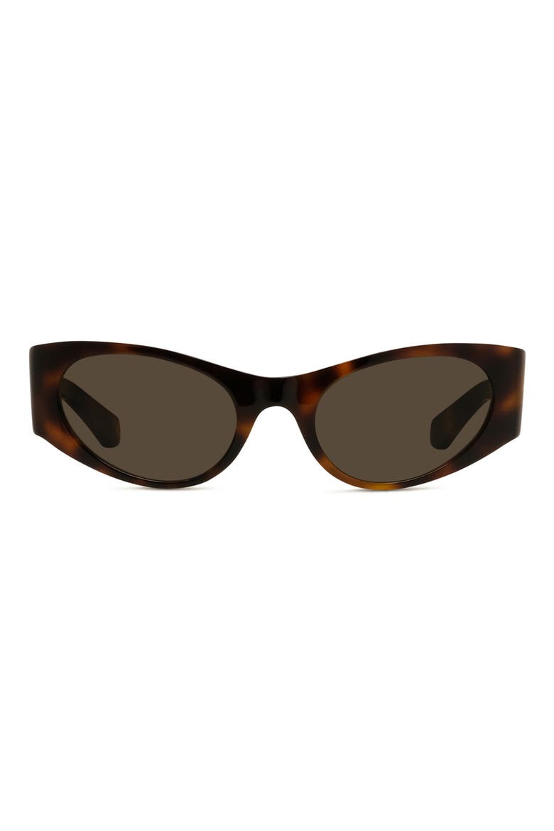 Signature 53mm Cat Eye Sunglasses, Main, color, DARK HAVANA / BROWN