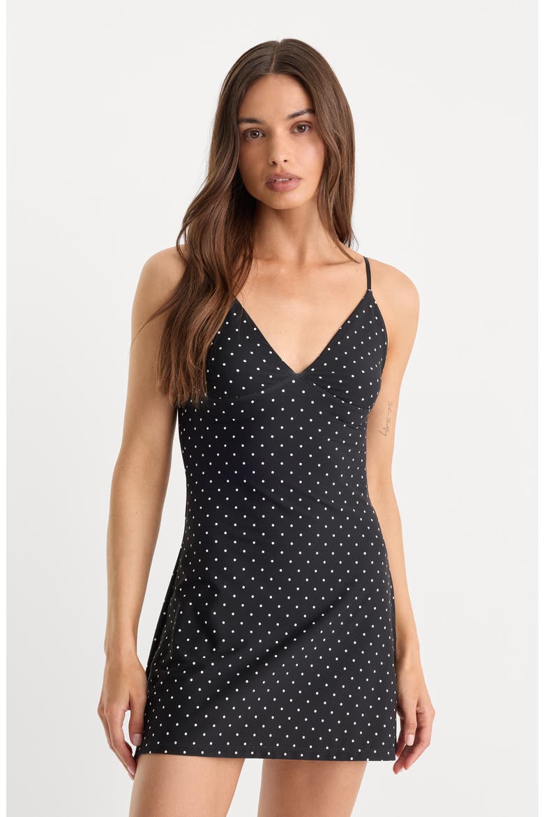 The Weightless Sculpting Minidress, Alternate, color, MINI DOT BLACK