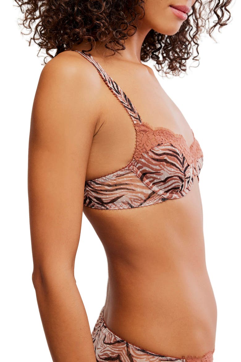 Intimately FP Fiona Underwire Balconette Bra, Alternate, color, ZEBRA