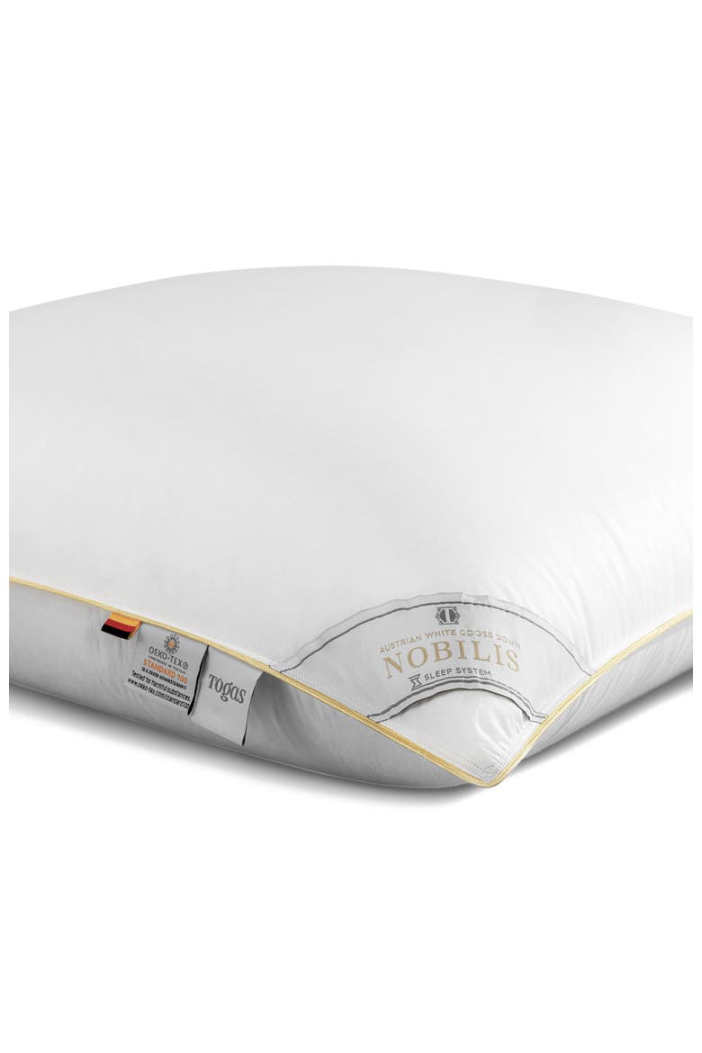 Nobilis Austrian goose down pillow, Alternate, color, White