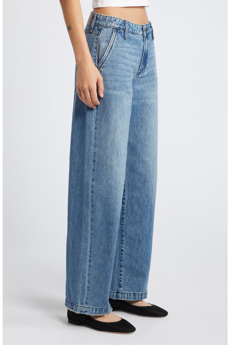 Mid Rise Baggy Wide Leg Jeans, Alternate, color, MEDIUM WASH