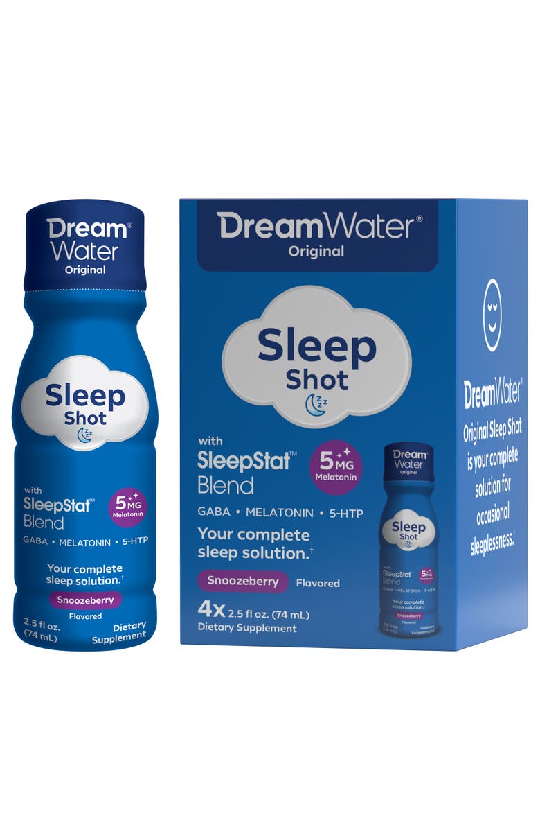 Dream Water Sleep Aid Supplement Drink Melatonin 5Mg, Gaba, 5Htp;  Zero Sugar, Main, color, Multicolored