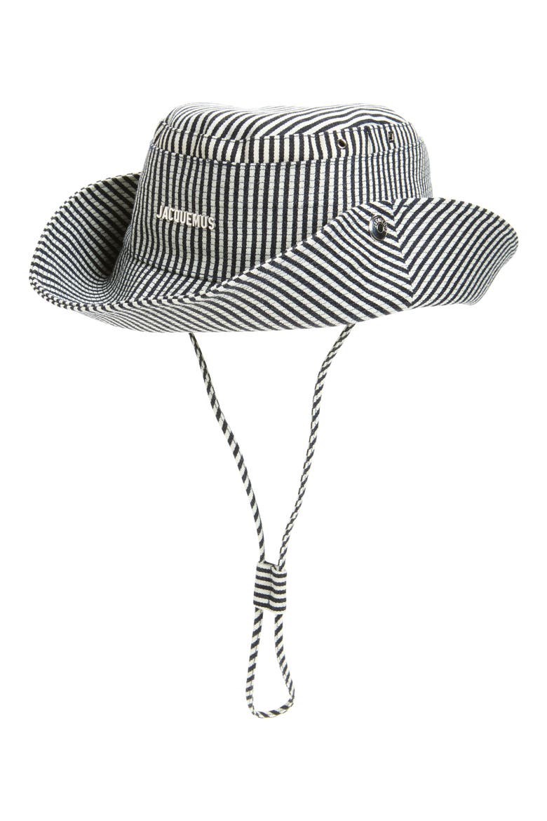 Le Bob de-Nîmes Cotton Twill Bucket Hat, Alternate, color, NAVY/ WHITE STRIPE 3FU