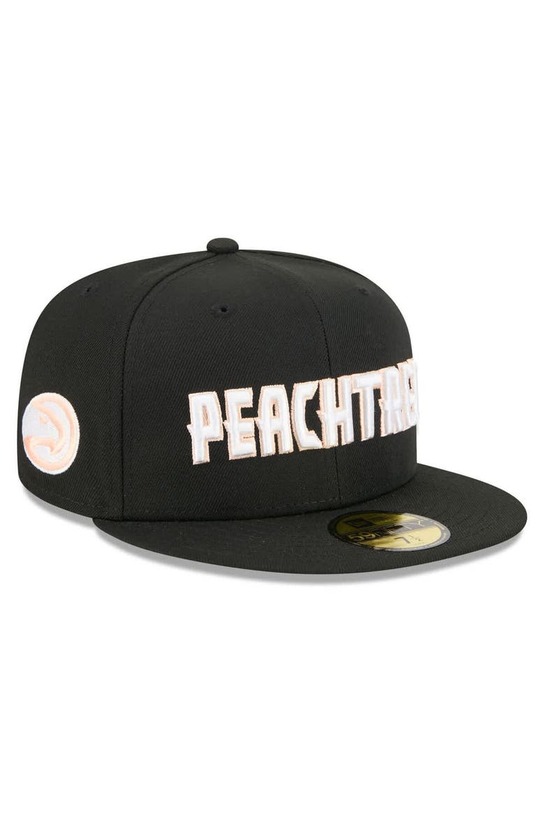 Men's New Era Black Atlanta Hawks 2025/26 City Edition 59FIFTY Fitted Hat, Main, color, Black