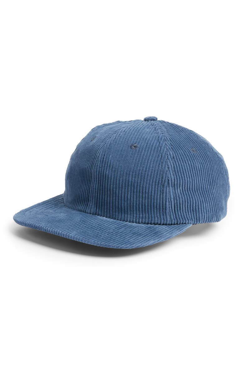 Corduroy Baseball Cap, Main, color, STEEL BLUE