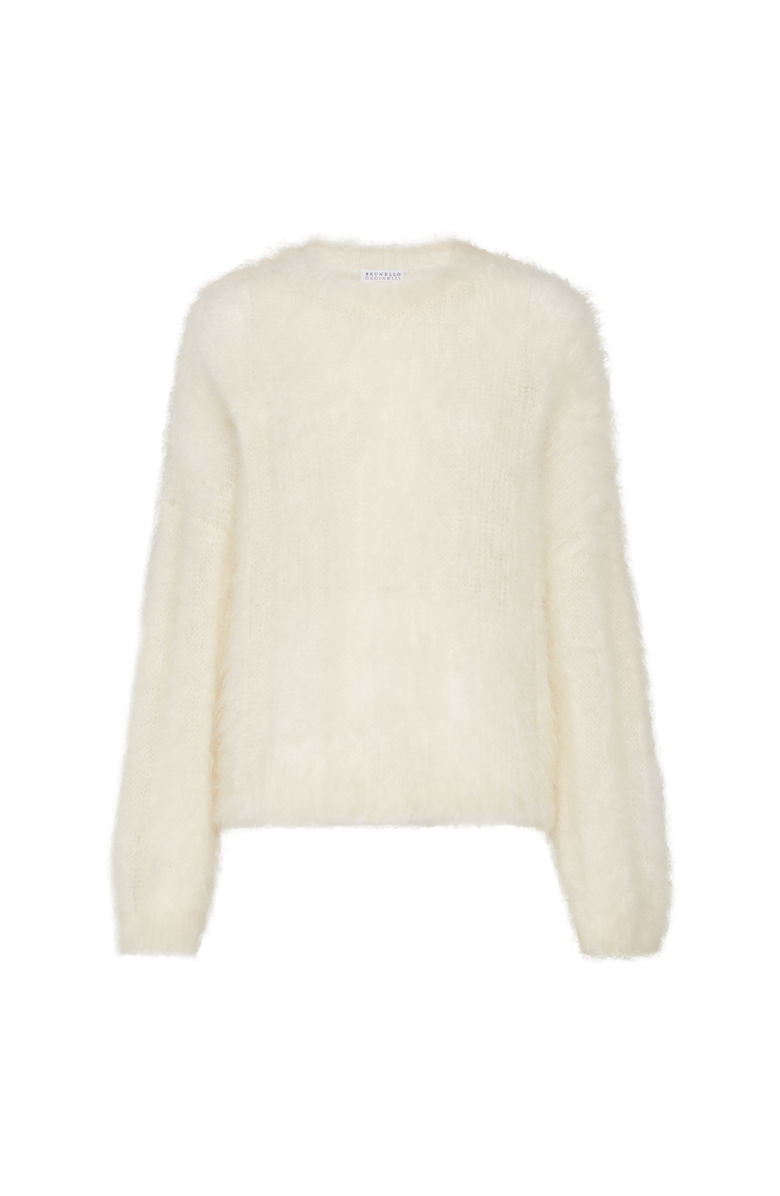 Brunello Cucinelli Mohair and silk sweater, Main, color, Butter