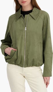 Tahari Kora Faux Suede Jacket