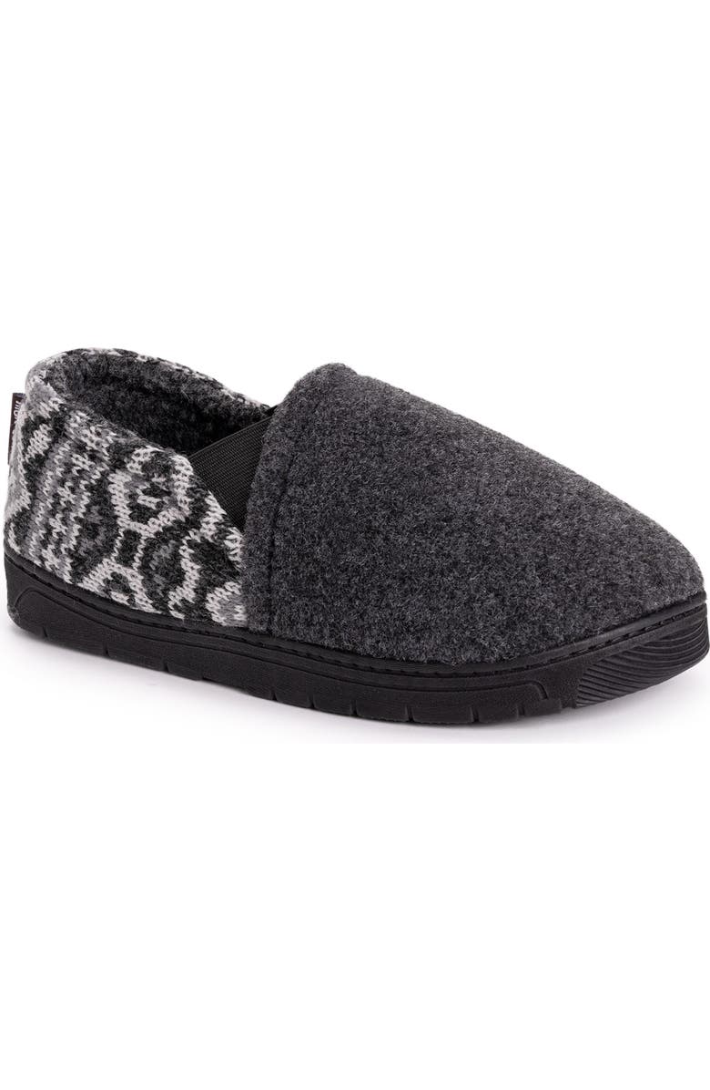 MUK LUKS Kristof Faux Shearling LIned Slipper, Main, color,