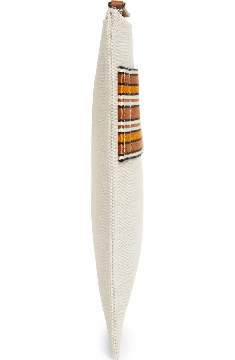 Loro Piana The Suitcase Stripe Linen & Cotton Pouch, Alternate, color,