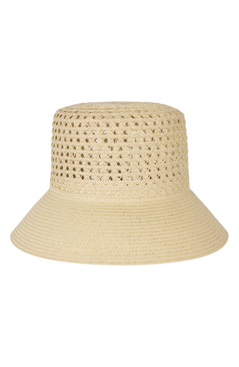 Lauren Ralph Lauren Open Weave Straw Bucket Hat, Alternate, color, 