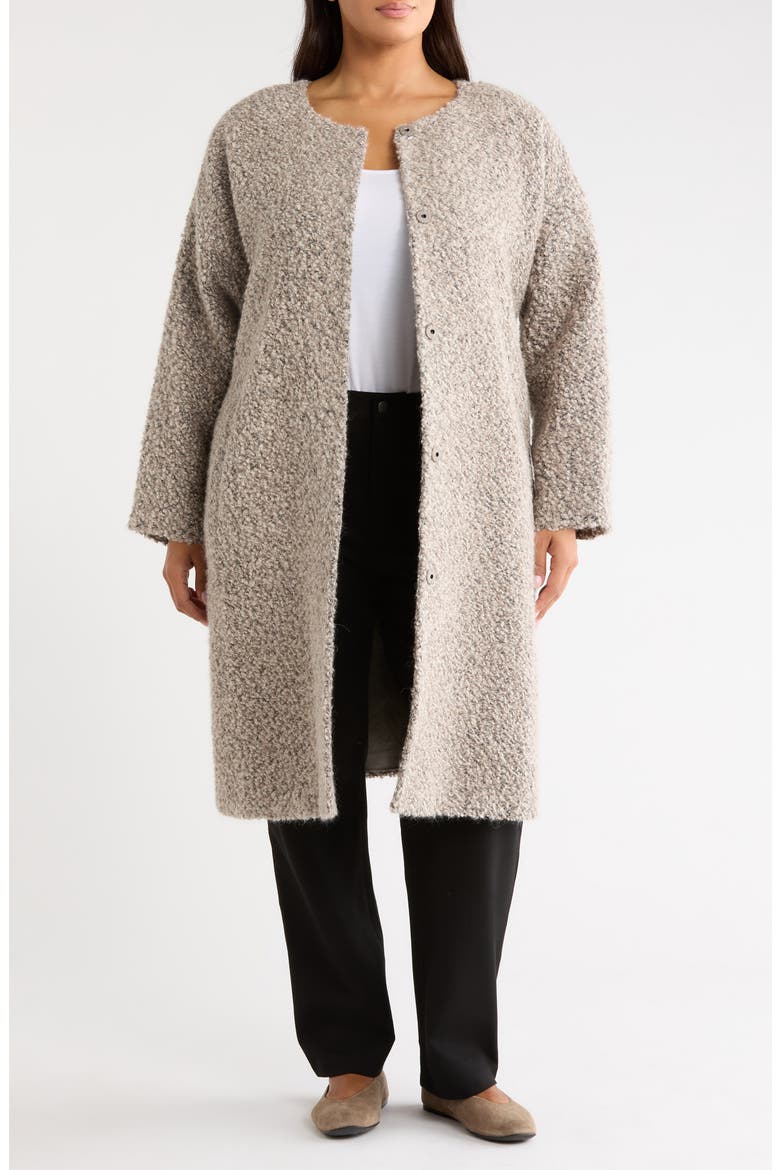 Round Neck Coat, Main, color, TWINE