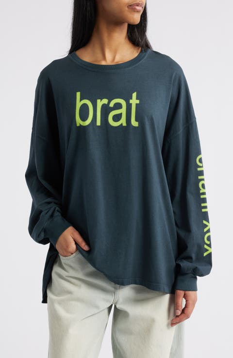 Charli Long Sleeve Cotton T-Shirt