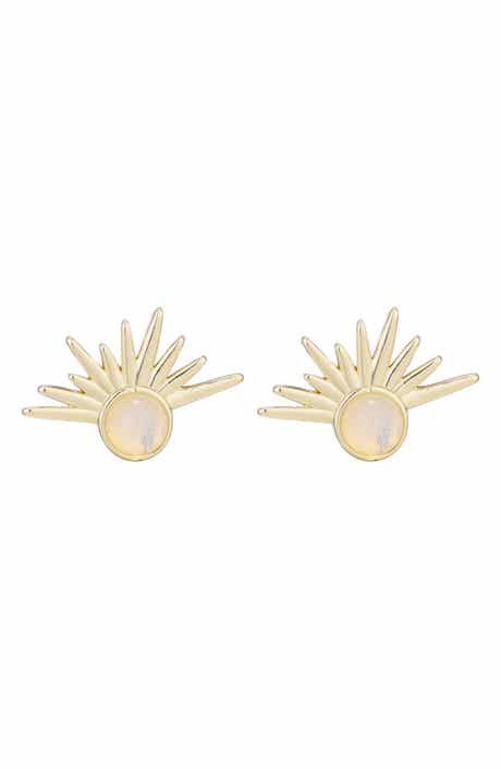 Adornia Opal Sunrise Stud Earrings