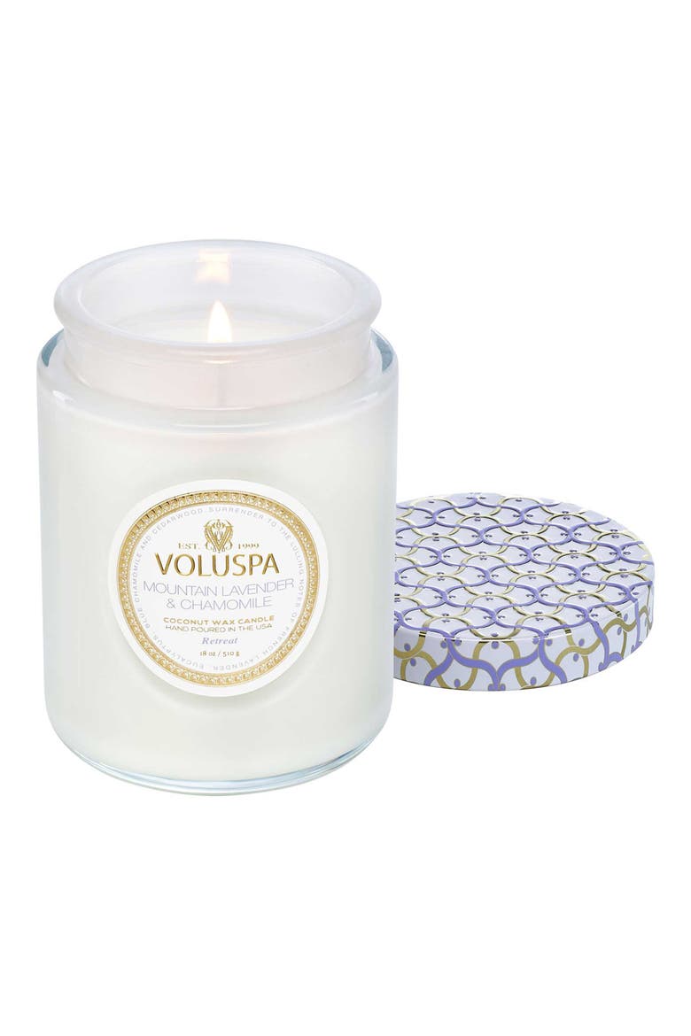 Mountain Lavender & Chamomile Large Jar Candle, Alternate, color, MOUNTAIN LAVENDER & CHAMOMILE