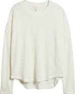 Caslon® Long Sleeve Waffle Knit T-Shirt